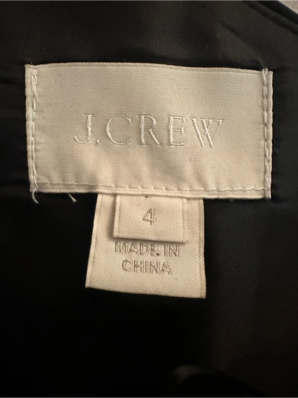 J. Crew Silk One-Shoulder Little Black Dress Wedding Bridesmaid Cocktail Size 4
